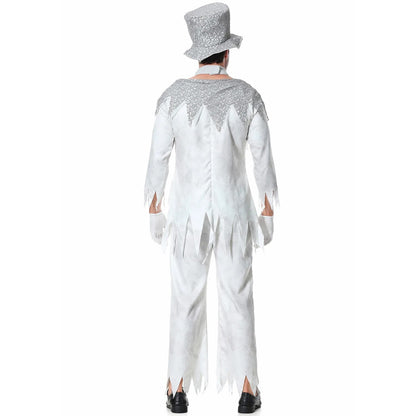 "Zumbi Noiva e Fantasma Noivo - O Cosplay Perfeito para Casais na Festa de Halloween"