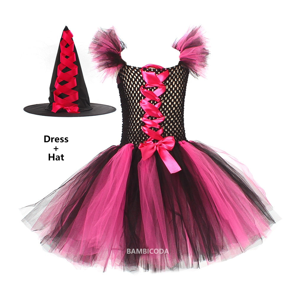 Traje de Bruxa Infantil para Halloween