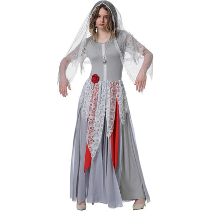 "Zumbi Noiva e Fantasma Noivo - O Cosplay Perfeito para Casais na Festa de Halloween"