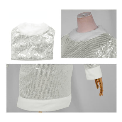 Enid Sinclair Cosplay Vestido Fashion Branco