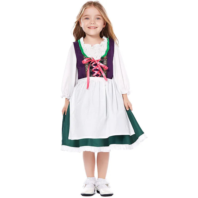 "Traje Infantil Oktoberfest para Meninas: Encante a Festa com Estilo e Diversão"