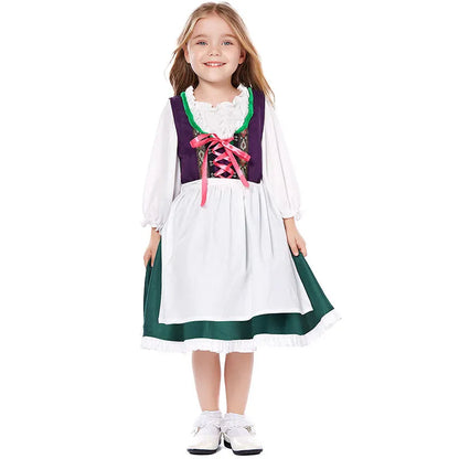"Traje Infantil Oktoberfest para Meninas: Encante a Festa com Estilo e Diversão"