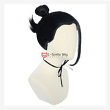 Pelucas de Cosplay - Estilos Suguru Geto y Kenjaku en Cabello Negro Sintético + Gorro de Peluca