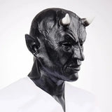Máscara de demonio Mefistófeles con cuernos