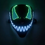 Máscara de Cosplay de Halloween Venom Led Neón