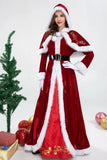 "Disfraz Clásico de la Señora Claus - ¡Vístase con Elegancia y Estilo esta Navidad!"
