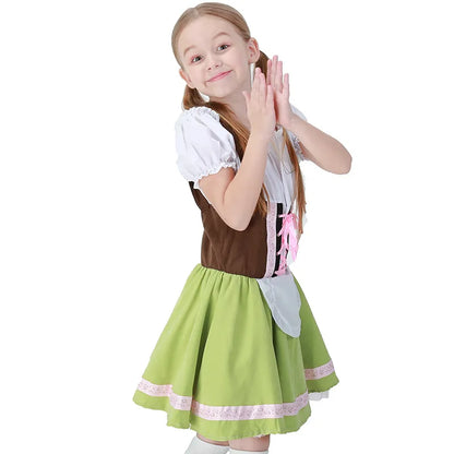 "Traje Infantil Oktoberfest para Meninas: Encante a Festa com Estilo e Diversão"