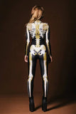 Disfraz Cosplay Zentai Esqueleto Impresión 3D