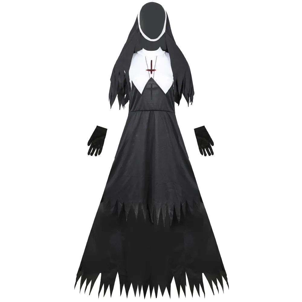 Fantasia de halloween Freira Fantasma