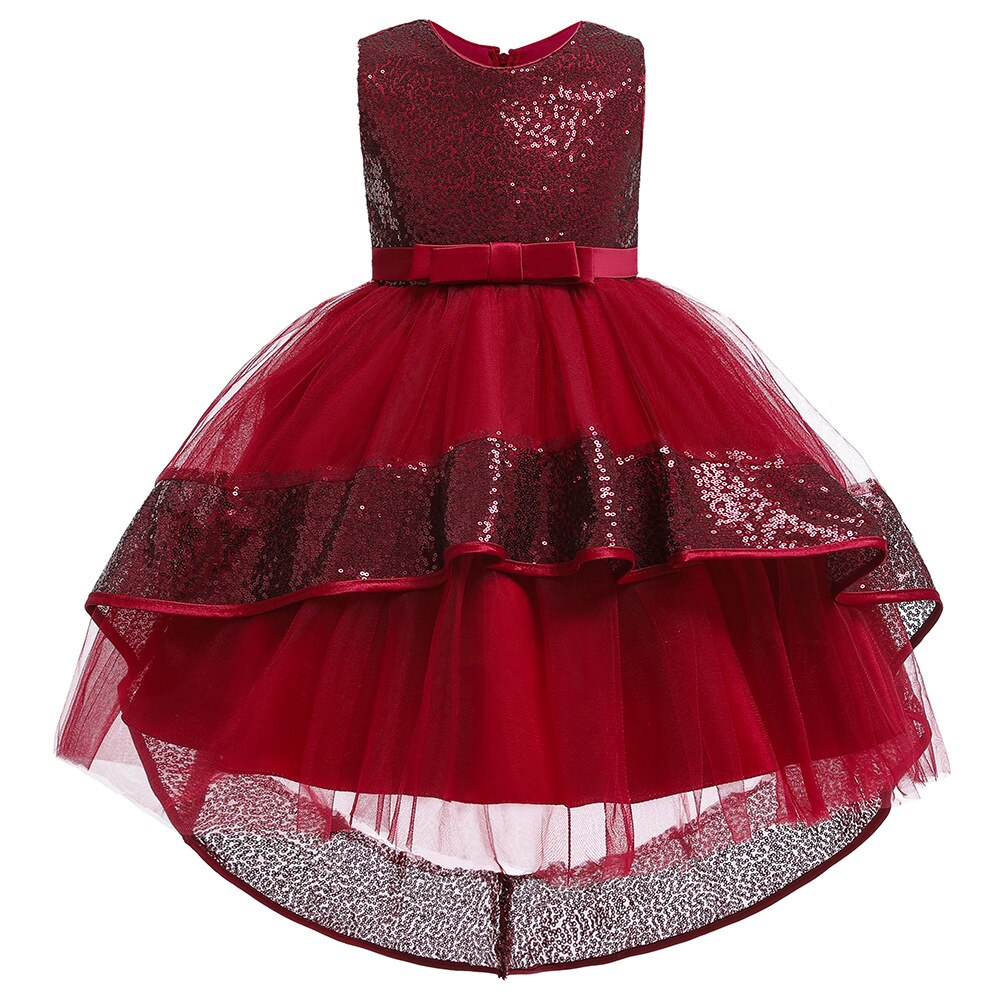 Vestido de Baile em Camadas babados