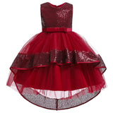 Vestido de Baile em Camadas babados