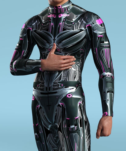 Traje Stampunk Robô Tecnologia Outfit 2023
