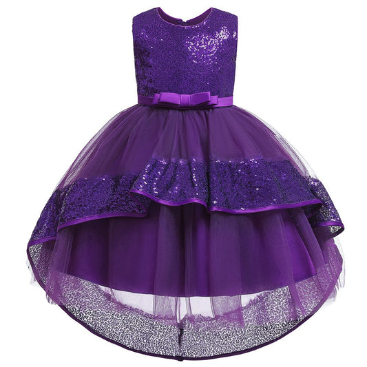 Vestido de Baile em Camadas babados