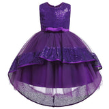 Vestido de Baile em Camadas babados