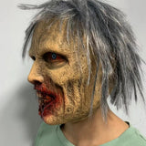Máscara de zombi sangrienta con pelo para adulto