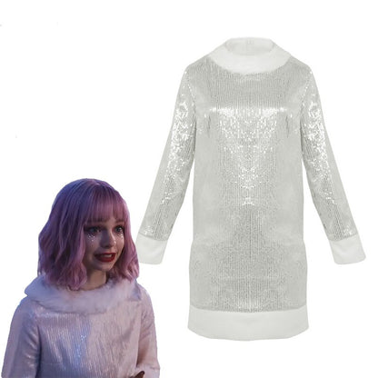 Enid Sinclair Cosplay Vestido Fashion Branco