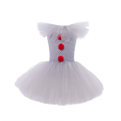 Traje de Palhaço Assustador Vestido Tutu