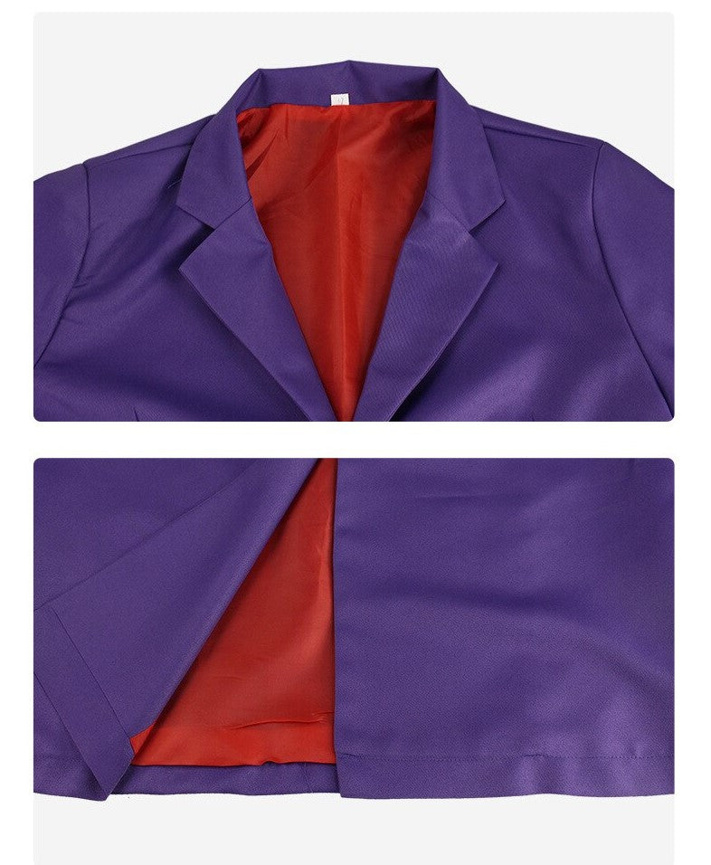 Traje do Coringa Cavaleiro das Trevas Jaqueta Roxa