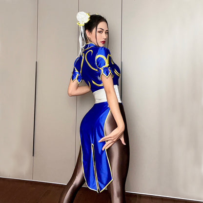 Chun Li Cosplay Conjunto Completo