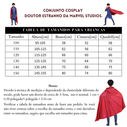 Doutor Estranho Fantasia de Cosplay