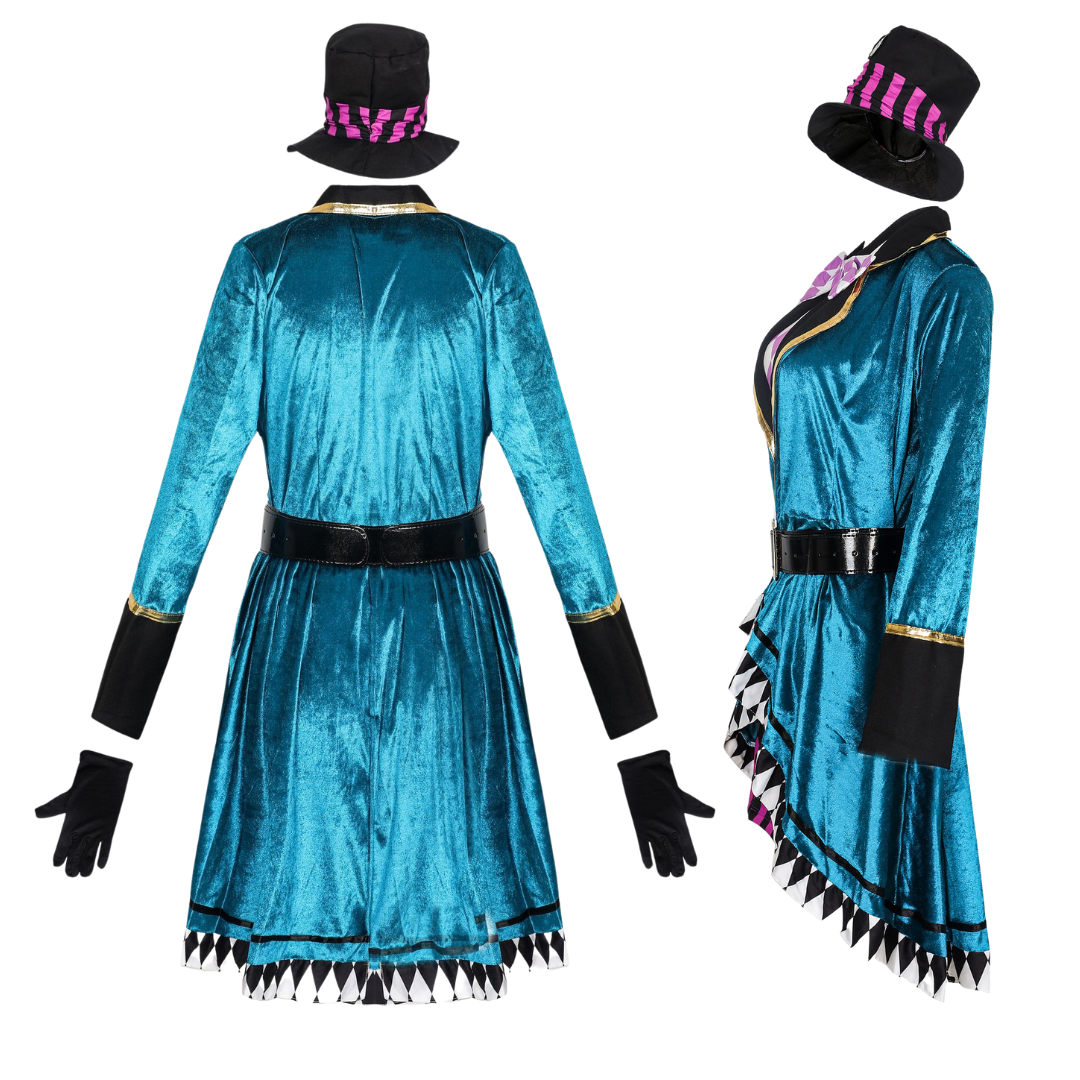 Fantasia Chapeleiro Maluco Luxo Feminina