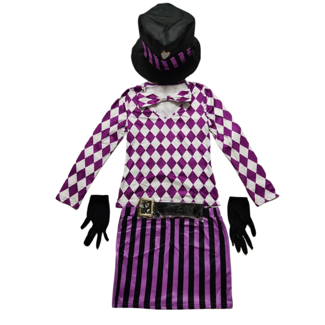 Fantasia Chapeleiro Maluco Luxo Feminina