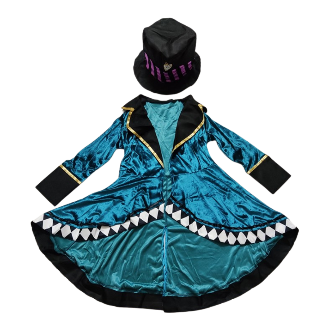 Fantasia Chapeleiro Maluco Luxo Feminina