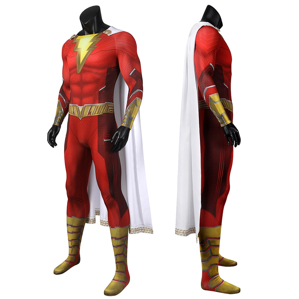 Shazam Cosplay Terno Zentai