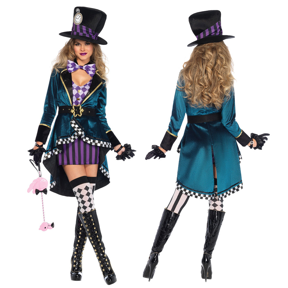 Fantasia Chapeleiro Maluco Luxo Feminina