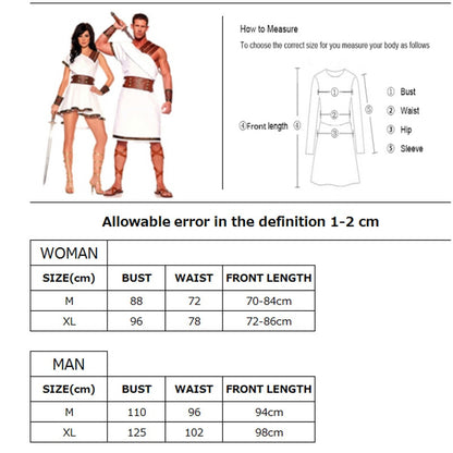 Fantasia Traje Romano (Feminino/Masculino)