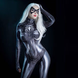 Cosplay de Spider MJ con el simbionte de Gata Negra