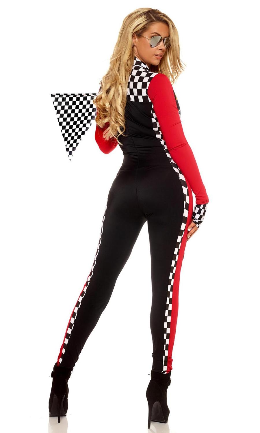 Piloto de Corrida Fantasia Feminina