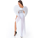 Fantasia de Anjo Feminino Adulto (Vestido+Asas)