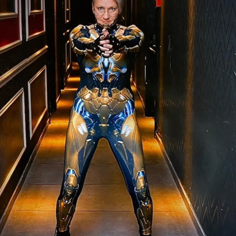 Robô Tecnologia Futuro Steampunk Cosplay