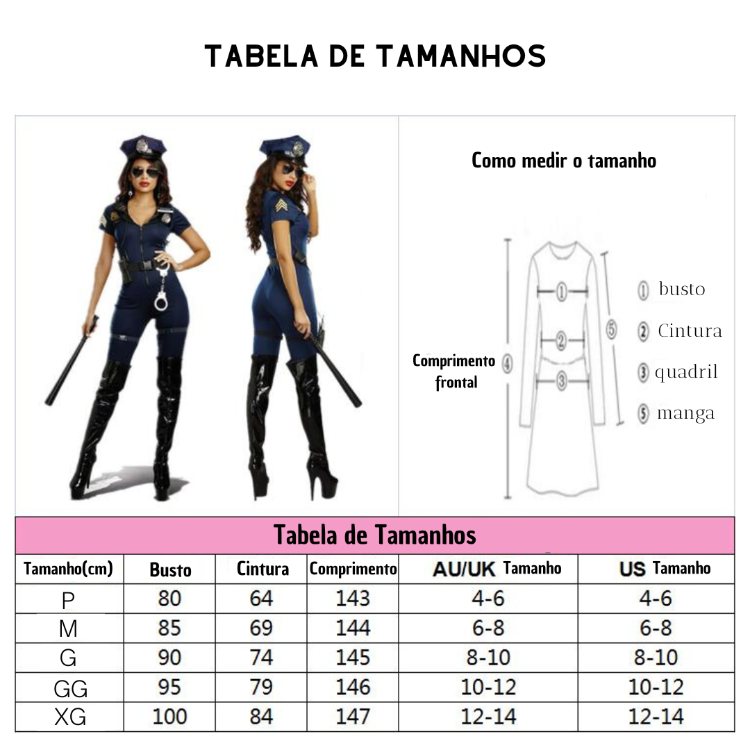 Fantasia de Policial Feminina
