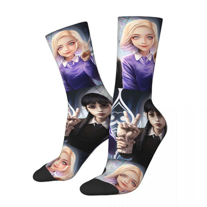 Meias Temáticas Wandinha Addams
