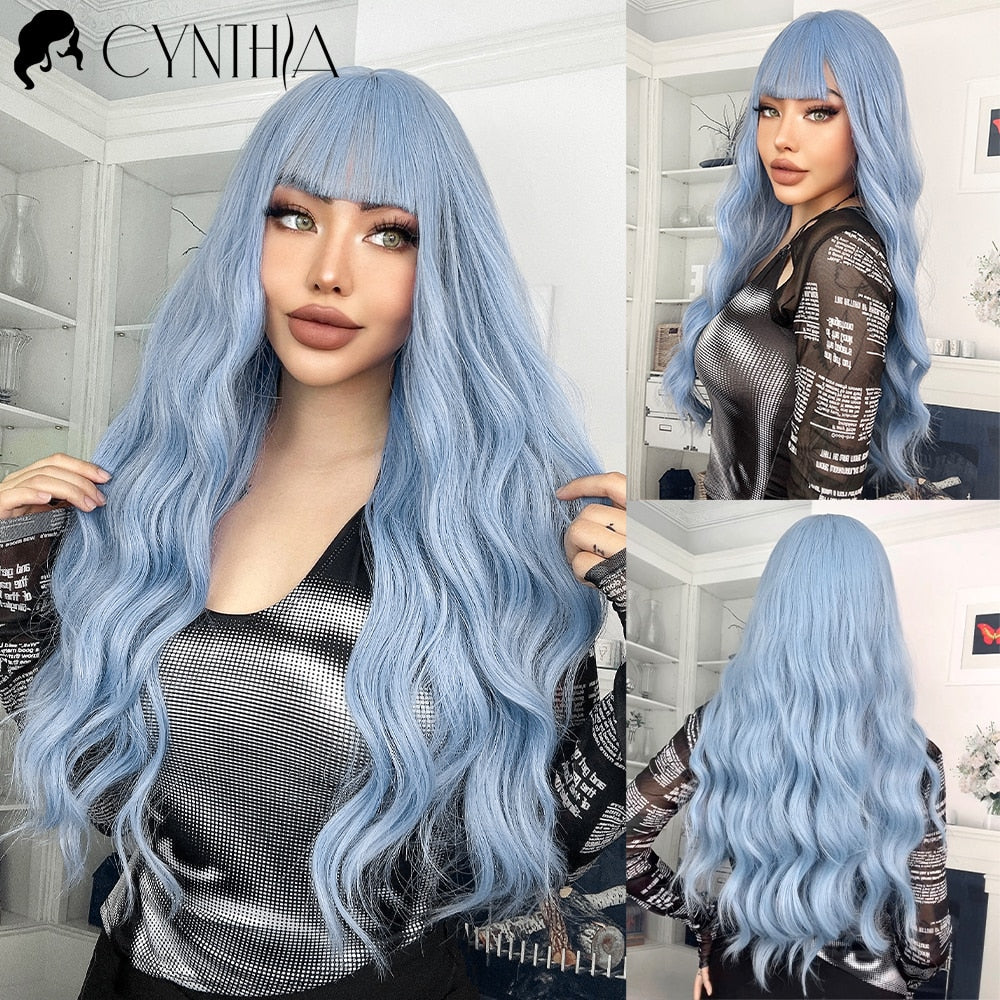 Peruca sintética para Cosplay