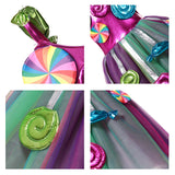 Fantasia arco-íris doce cosplay lollipop infantil