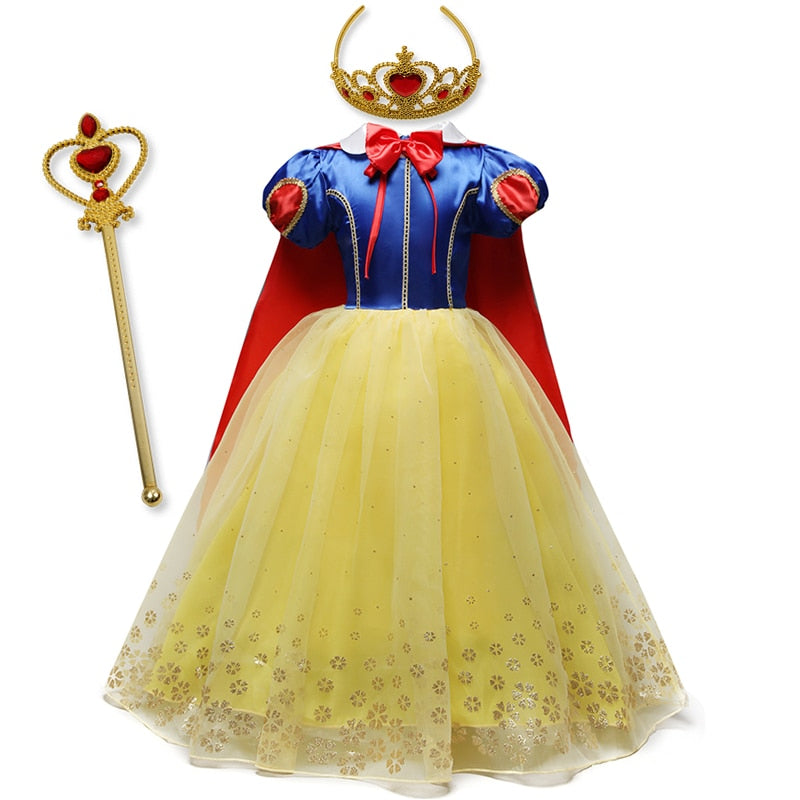 Branca de Neve Fantasia Infantil Luxo