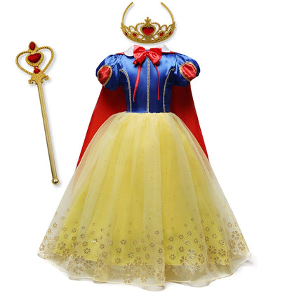 Branca de Neve Fantasia Infantil Luxo