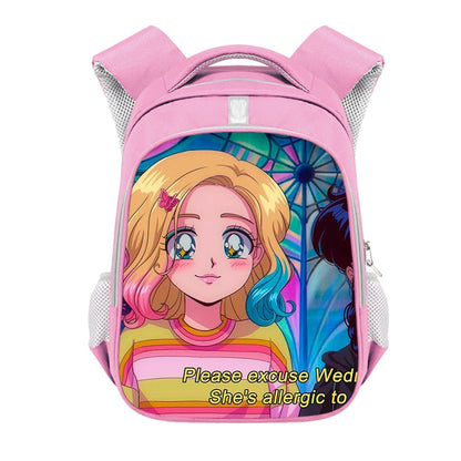 Mochila Escolar Temática Wandinha Enid