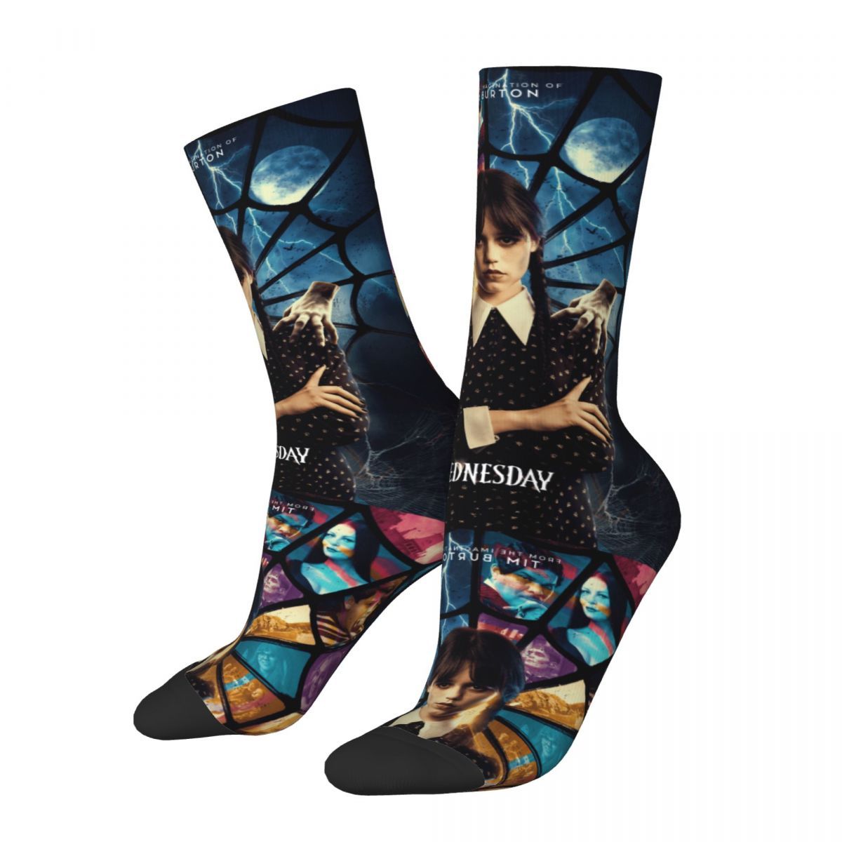 Meias Temáticas Wandinha Addams