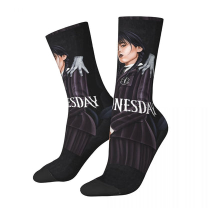 Meias Temáticas Wandinha Addams