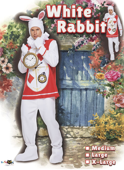 Coelho Branco Alice no Pais das Maravilhas Fantasia