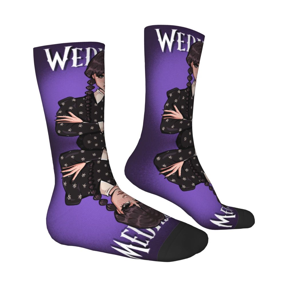 Meias Temáticas Wandinha Addams
