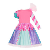 Fantasia arco-íris doce cosplay lollipop infantil