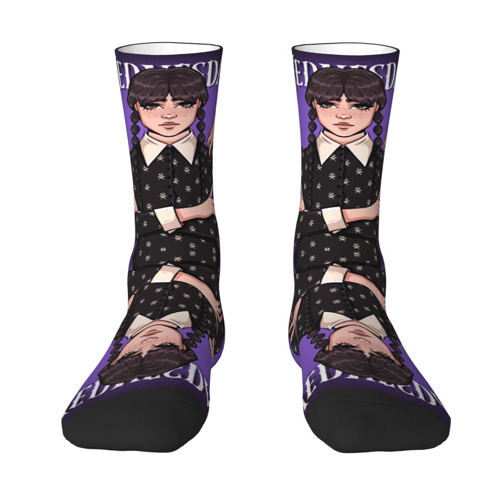 Meias Temáticas Wandinha Addams