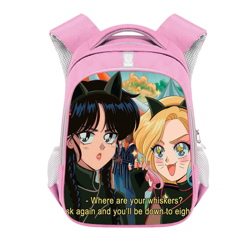 Mochila Escolar Temática Wandinha Enid