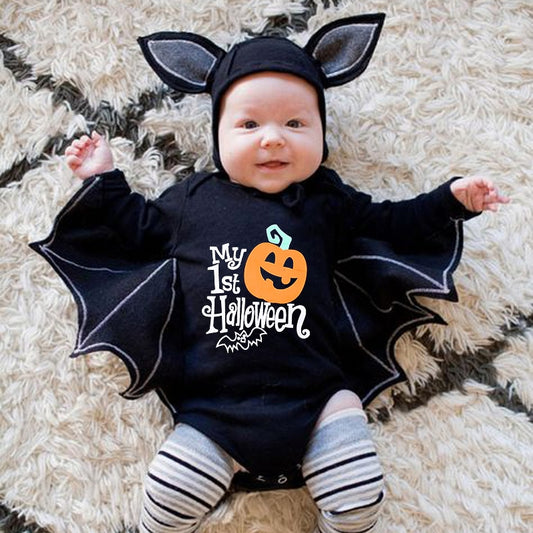 Traje de Halloween Morcego Macacão Infantil
