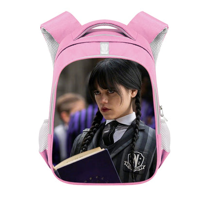 Mochila Escolar Temática Wandinha Enid